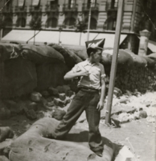 G. Taro. "Neno con gorra da FAI", Barcelona, 1936