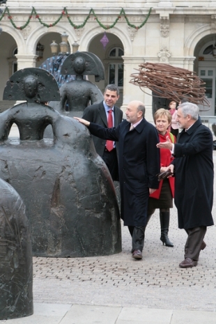 Inauguración da exposición de Manuel Valdés